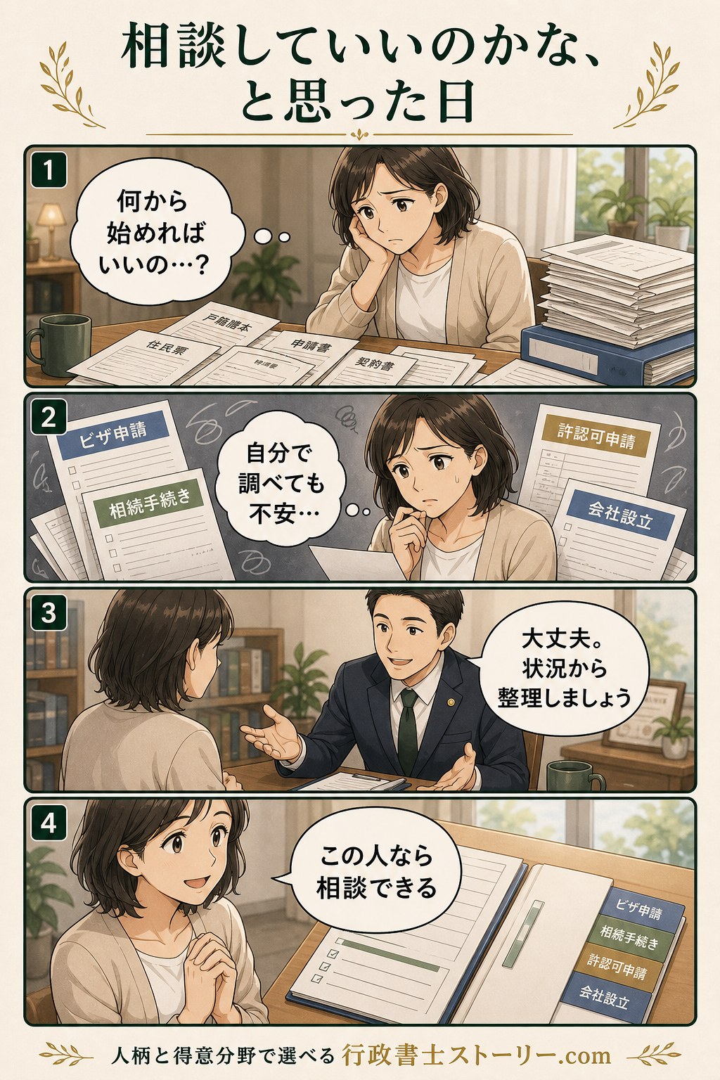 相談していいのかなと思った日の4コマ漫画